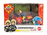 Simba Feuerwehrmann Sam Feuerwehr Motorrad mit Figur und Zubehör, 10,5cm, ab 3 Jahren