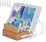 Yisen Handy Ladestation USB Ladegerät mehrfach Ladestation für mehrere Geräte Smartphone, Tablets...