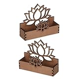 NOLITOY 2 Stück Visitenkartenorganisator Büro Deko Dekorative Visitenkartenständer...