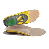ZHCHAO Premium Orthopädische Gel-Einlegesohlen, orthopädische flache Fußsohlenpolster für...