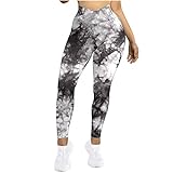 NHNKB Sportbekleidung Damenhose mit hoher Taille, weiche Sport-Yoga-Leggings, Workout-Laufhose Hose...