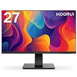 KOORUI 27 Zoll Monitor,Full HD (1920x1080), 75Hz, VA, 5ms, Augenpflege, Rahmenlos, Blaulichtfilter,...