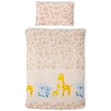 Gräfenstayn® 2-TLG. Kinderbettwäsche Set mit Tiermotiv und integriertem Reißverschluss - aus...
