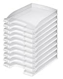 Leitz Briefkorb Flach A4, 10er Pack, Briefablage in Premium-Qualität, Stapelbares Ablagefach als...