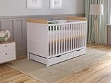 Love For Sleep Babybett Beistellbett 120x60 cm mit Schublade & Matratze - Kinderbett Baby Bett Holz...