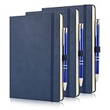 Giyofom Notizblock und Stift, A5-Notizbuch, 3 Stück, Tagebuch, Notizbuch, 160 Seiten, 80 g/m²,...