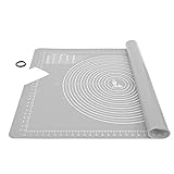 SUPER KITCHEN Rutschfeste Backunterlage Antihafte Backmatte Silikon Groß 71 x 51cm Teigunterlage...