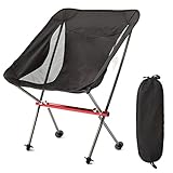 ETZRYSYB Angelstuhl, ultraleicht, Outdoor, tragbar, kompakt, Mond-Klappstuhl, faltbarer Angelstuhl,...