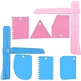 INSPUTOL 2 Stück verstellbare Kuchenglätter Polierer, 6 Stück Verschiedene Kuchen Buttercreme...