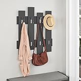 Hocuspicus | Wandmontierte Garderobe mit 8 Haken | Kleiderbügel Rack für Flur, Schlafzimmer &...