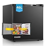 FOHERE Mini Kühlschrank 46L mit Eisfach | Kühlschrank Klein | Temperaturregelung, Energiesparend,...