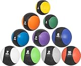 GORILLA SPORTS® Medizinball - Einzeln/Set, 1kg, 2kg, 3kg, 4kg, 5kg, 6kg, 7kg, 8kg, 9kg, 10kg...