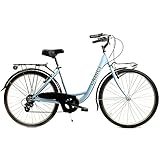 LABICI BIKECONCEPT Unisex – Erwachsene 6 Geschwindigkeiten City Bike, Aquamarin, 26 Zoll