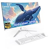 SUKOTOP All-in-One Desktop PC 23,8 Zoll Curved Display Core i7 7700HQ (bis zu 3,8 GHz) 16 GB RAM 512...