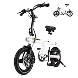 Finbike E Bike Klapprad,14 Zoll Elektrofahrrad 7.8Ah Akku Diebstahlschutz,Ebike mit 2.6H...