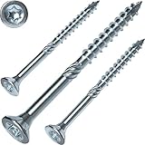 Screw Rebel Holzbauschrauben 6,0 x 160 mm ETA Zulassung - Senkkopfschraube, hell verzinkt, 100...