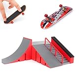 QINIFIFY AumoToo Skatepark Rampen, Mini Griffbrett Skate Park Kit Platine DIY Finger Skate Boarding...
