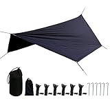Hängematten-Zeltplane - Hängematten-Campingplane,Leichte Sonnenschirm-Hängematte, Regenfliege...