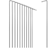 com-four® 12x Zelt-Heringe aus Stahl (12/36/72 Packung) 23cm x Ø 4mm - Lange und robuste Erdnägel...