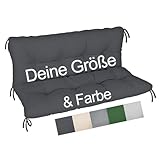 Auflage für Hollywoodschaukel nach Maß Individuelle Schaukelbankauflage Kissen Palettenpolster...