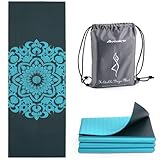 Avoalre Yogamatte 183X61CM Faltbare Gymnastikmatte rutschfest, Tragbare Trainingsmatte 5MM Yoga...