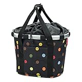 Asista Teile fürs Ra Asista Teile fürs Ra Rixen und Kaul Unisex Styrke foldekurv bikebasket Dots...