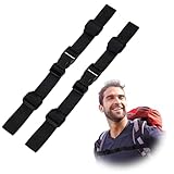 DIPZO Verstellbarer Brustgurt für Rucksäcke, 2PCS Schnellverschluss-Sternumgurt, Backpack Riemen...