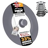 STONELINE 7 in 1 Universaldeckel für Töpfe und Pfannen mit 16/18/20/22/24/26/28 cm Universal...