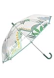 Sterntaler Regenschirm Dino Rexi - Kinder-Schirm Mit Klettverschluss Und Halbrundem Griff -...