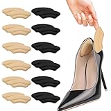 OYIWINMI 12 Paar Fersenschutz für Schuhe-Fersenschutz Fersenkissen Gel Antirutsch Einlagen für zu...