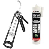 TECPO High Tack Montagekleber, 1x 455g zum Kleben, Dichten und Montieren Baukleber für Innen-und...
