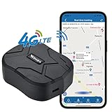 4G LTE GPS Tracker,GPS Tracker Auto 10000mAh 80 Tage Standby Starker Magnet Wasserdicht Tracker und...