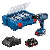 Bosch Professional 18V System Akku Schlagbohrschrauber GSB 18V-28 (inkl. 2.0Ah Akku, 4.0Ah Akku,...