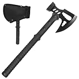 VIKING GEAR Tomahawks Black Ragnar Edition Hammer Beil Outdoor Axt Campingäxte mit Coduraholster...