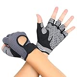 Flintronic Fitness Handschuhe, Atmungsaktive Trainingshandschuhe mit Mikrofasergewebe, Rutschfester...