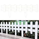 39,4 Zoll (L) X 10 Paneele, Dekorative Gartenzäune Instant Fence Country Corner Picket Garden...