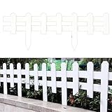 39,4 Zoll (L) X 10 Paneele, Dekorative Gartenzäune Instant Fence Country Corner Picket Garden...