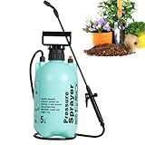 Garden Sprayers 5 Litre Pressure, Pump Sprayer Pump Spray Bottle with Shoulder Strap, Comfortable...