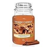 Yankee Candle Duftkerze im Glas (groß) | Cinnamon Stick | Kerze mit langer Brenndauer bis zu 150...