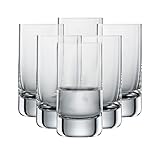 SCHOTT ZWIESEL Schnapsglas Simple (6er-Set), geradliniger Shotbecher für Schnaps,...