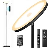 LED Stehlampe Deckenfluter, 3600LM 36W Super Hell Dimmbar Stehlampe Wohnzimmer 2700K-6500K...