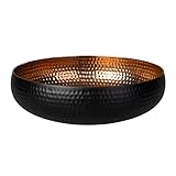 mica Living Dekoschale schwarz/Kupfer - ca. 36 cm