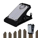 Generisch Clip-Solarlampe | Clip-on-Zaun-Solarleuchten, Bewegungsmelder mit 60 LEDs | Wasserdichte...