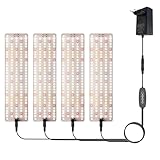 Ailgely Pflanzenlampe LED Vollspektrum 450 LEDs Pflanzenleuchte Hängend mit 3 Pflanzenlicht Anzucht...