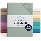 Julius Zöllner Jersey Spannbettlaken für Baby- & Kinderbett, 100% Jersey-Baumwolle, OEKO-TEX...