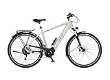 FISCHER E-Bike Trekking VIATOR 7.0i Elektrofahrrad für Damen und Herren, RH 55 cm, Mittelmotor 70...