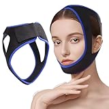 Anti Schnarchen Kinnriemen, 2025 Aktualisierung Atmungsaktive Verstellbare Schnarchstopper für...