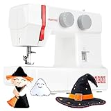 VERITAS Freiarm-Nähmaschine Sarah I mit Fußpedal I Einfädelhilfe & Fadenabschneider I 13 Stiche I...