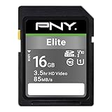 PNY Elite SDHC Card 16GB Class 10 UHS-I U1 85MB/s