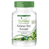 Fairvital | Grüner Tee Kapseln - Green Tea - mit Koffein, Polyphenole & EGCG - HOCHDOSIERT - VEGAN...